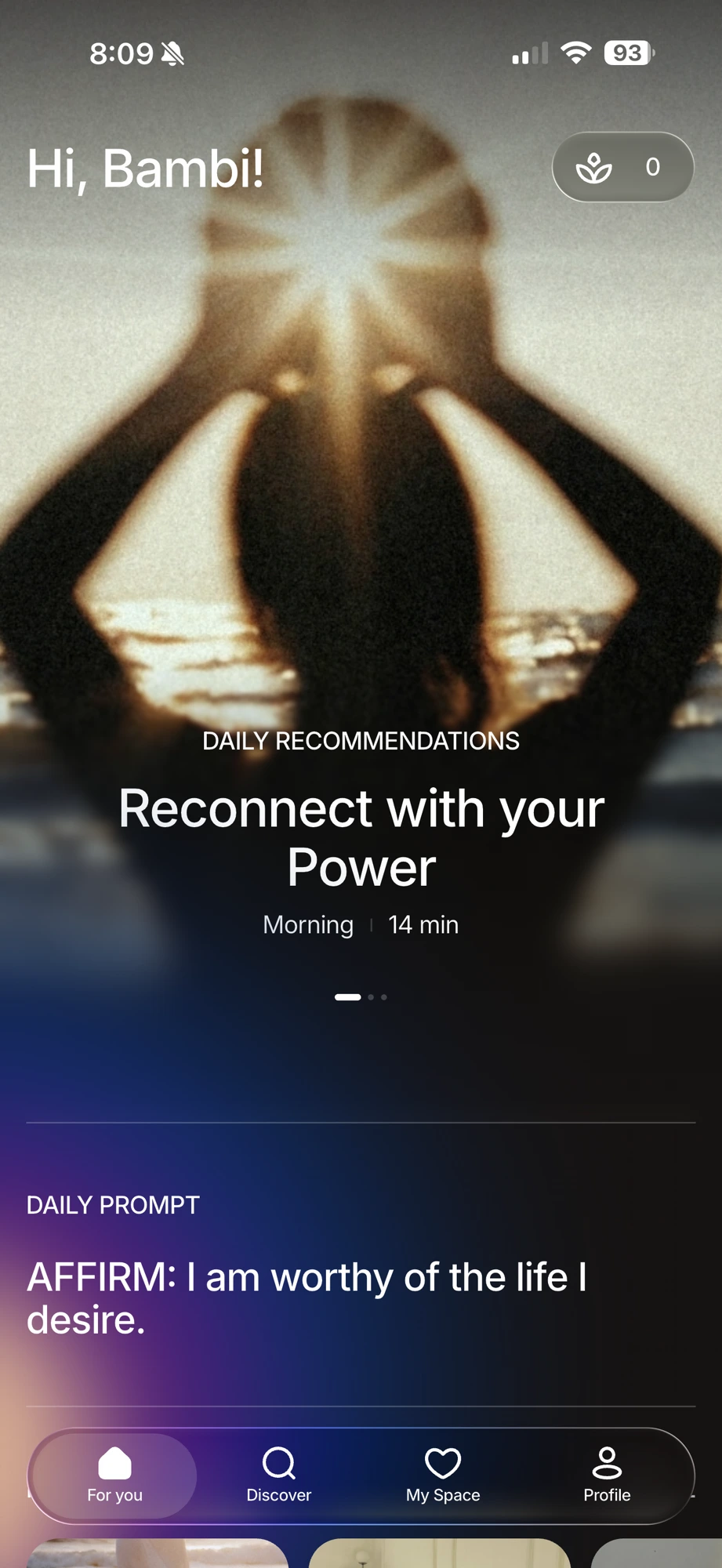 Inside the Radiate app